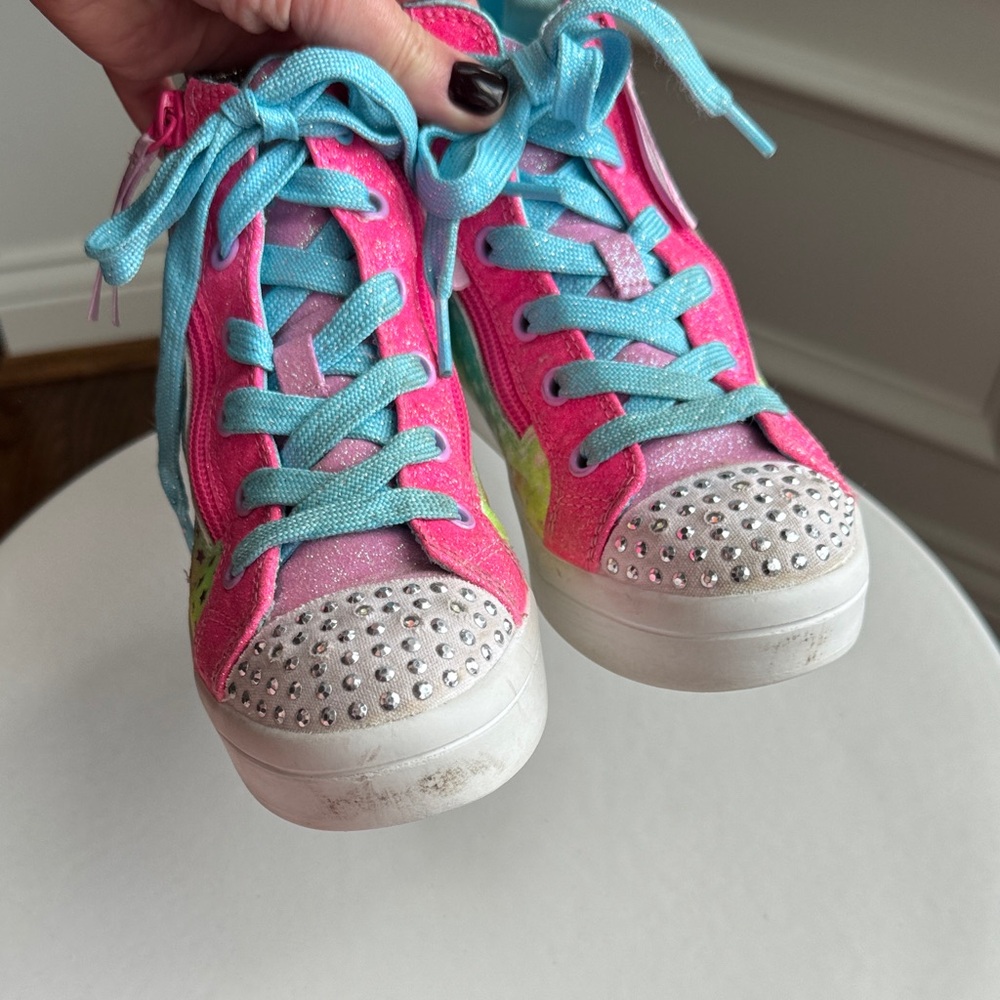 Sketchers Twinkle Toes Colorful Kids High-Top Sneakers Size US 1.5 - Picture 9 of 12